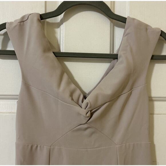 show me your mumu Zurich Knot Gown Show Me The Ring Stretch Crepe Dress Sz XS - Picture 3 of 5